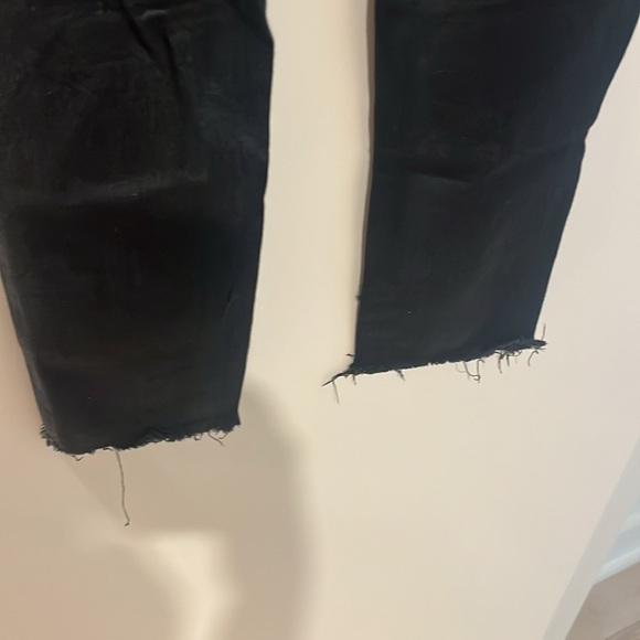 Aritzia Denim Forum The Lola High Rise Skinny Crop Black Jeans - Picture 5 of 8